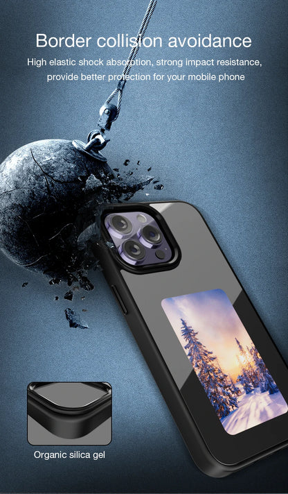 NFC E-Ink Display Phone Case - Custom Photo & Anime (iPhone 11-16)