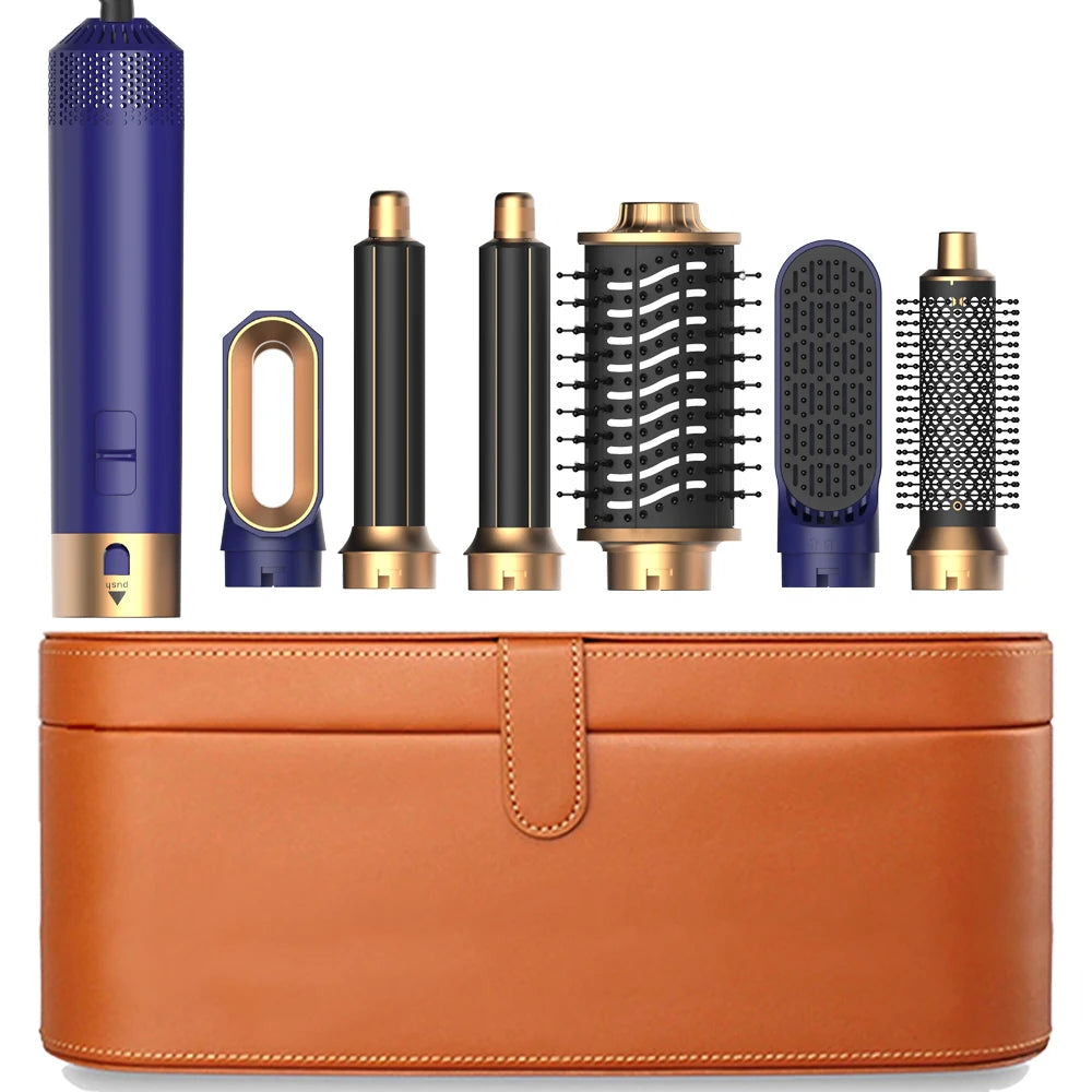 6-in-1 Hair Dryer Brush - Detachable Styling Tool
