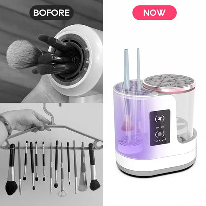Electric Makeup Brush Cleaner & Dryer - USB Rechargeable Organizer