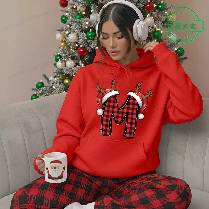 Christmas Hoodies - Festive Santa Print Sweatshirt