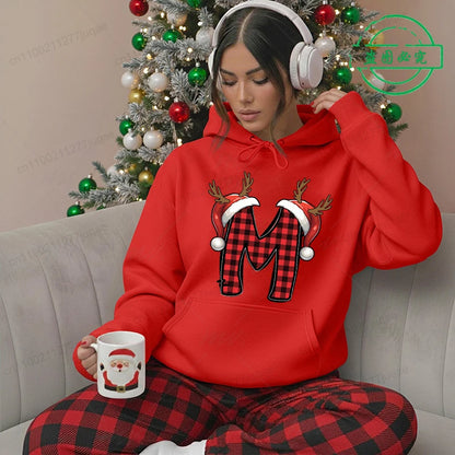 Christmas Hoodies - Festive Santa Print Sweatshirt