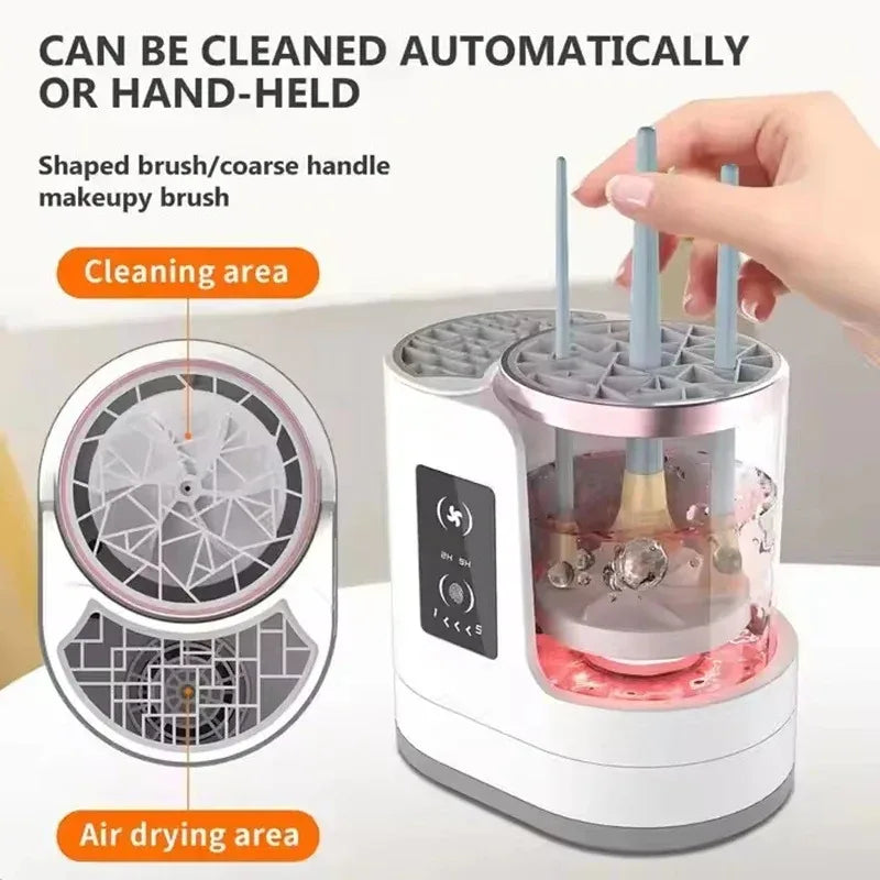 Electric Makeup Brush Cleaner & Dryer - USB Rechargeable Organizer