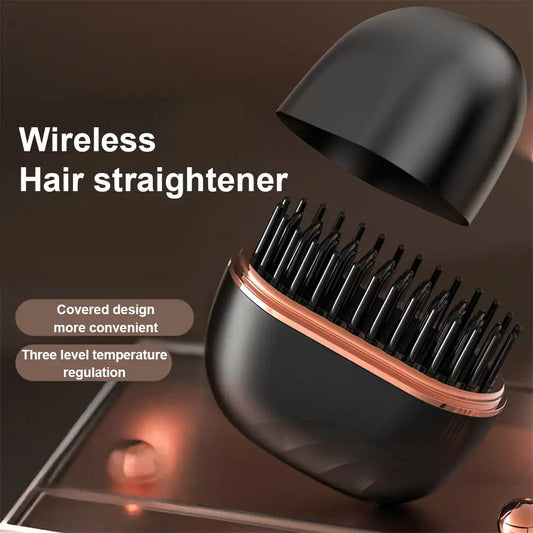 Mini Wireless Hair Straightener Comb