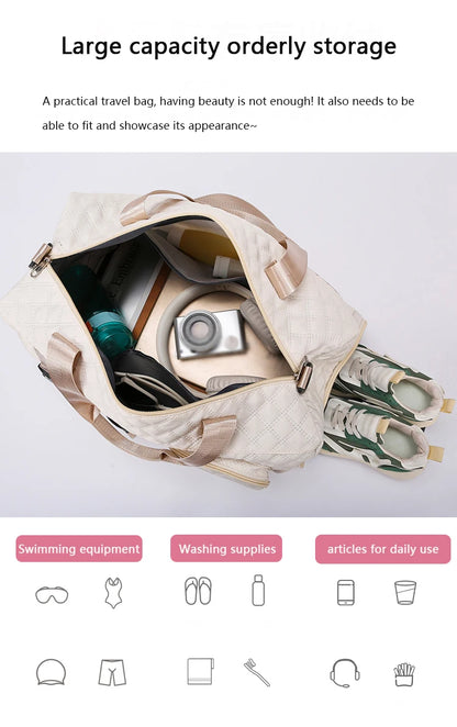 Argyle Nylon Duffle Bag